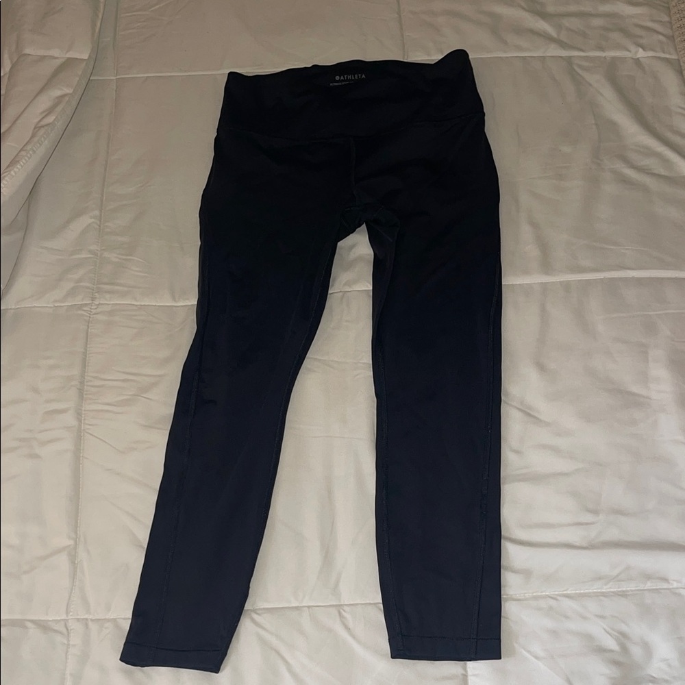 Athleta Black Ultimate Stash Pocket 7/8 Tights